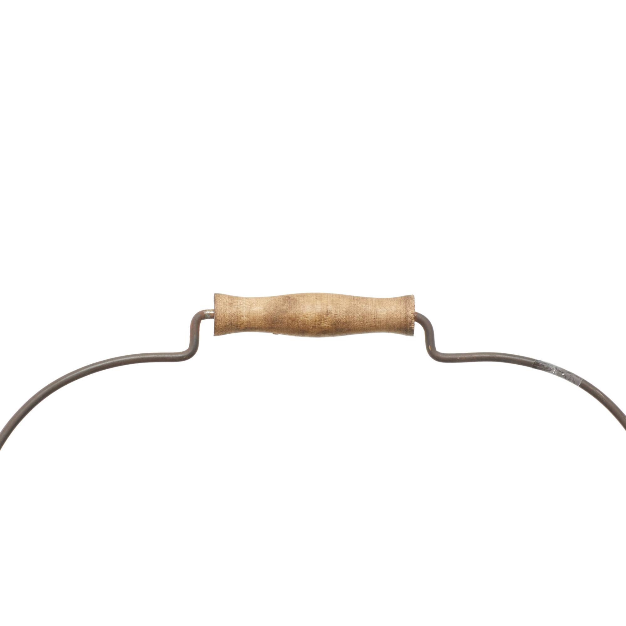 13" Gray Metal Farmhouse Wine Holder